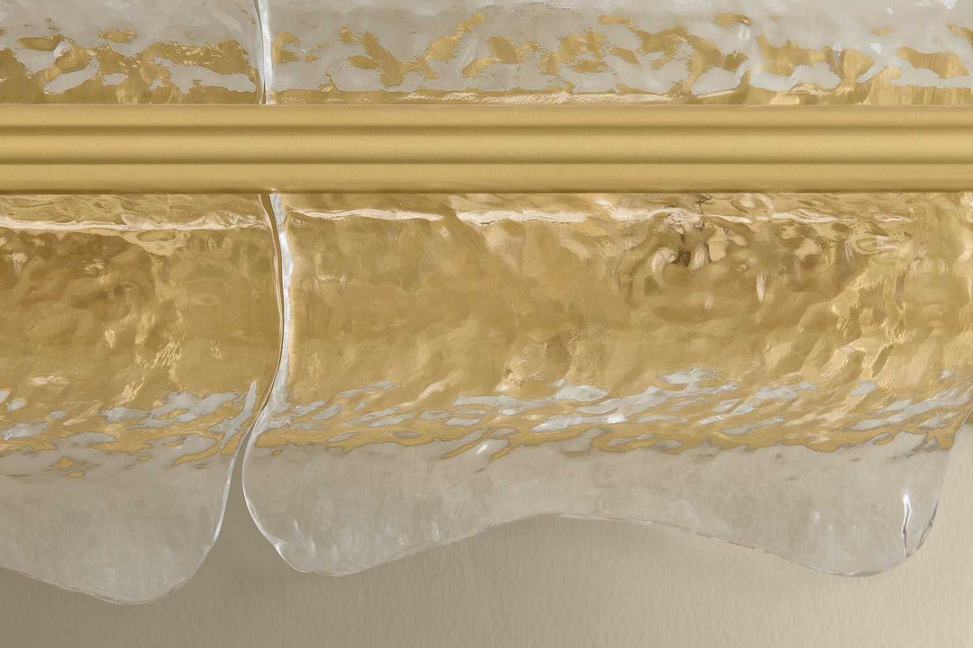 Fosterdale Three Light Wall Sconce in Aged Brass Hudson Valley Canada