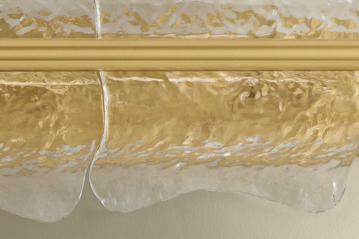 Fosterdale Three Light Wall Sconce in Aged Brass Hudson Valley Canada