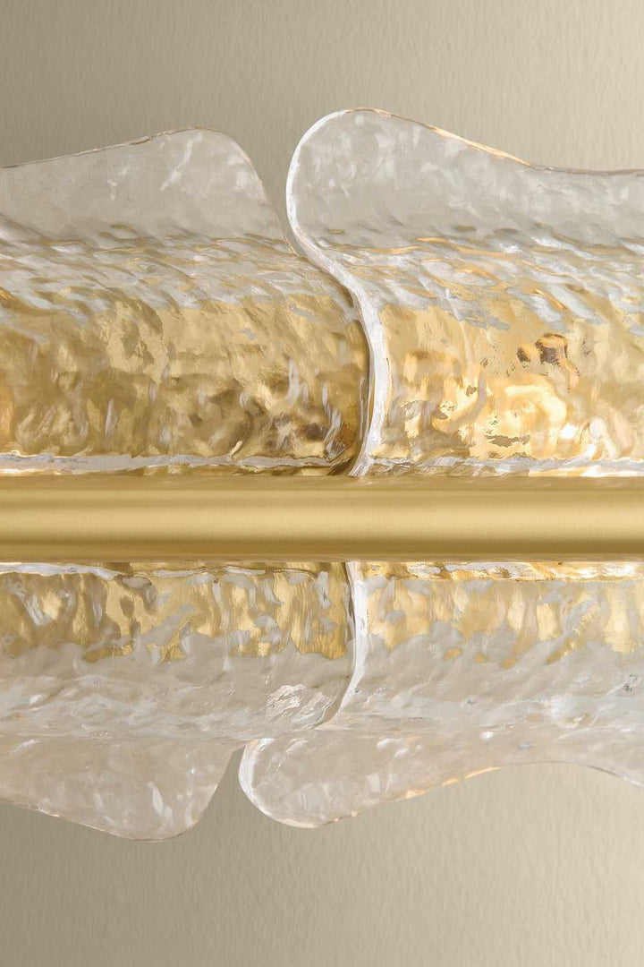 Fosterdale Four Light Wall Sconce in Aged Brass Hudson Valley Canada