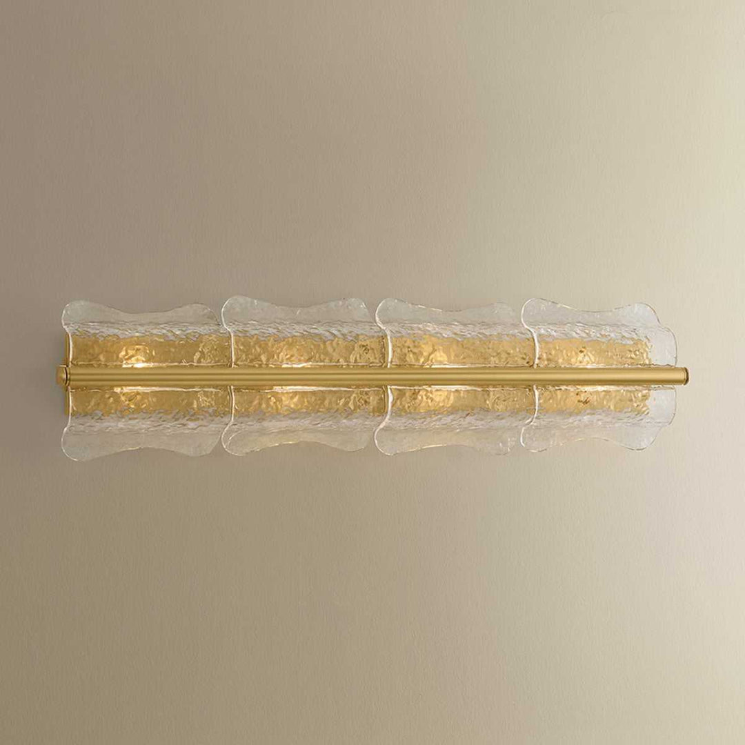 Fosterdale Four Light Wall Sconce in Aged Brass Hudson Valley Canada