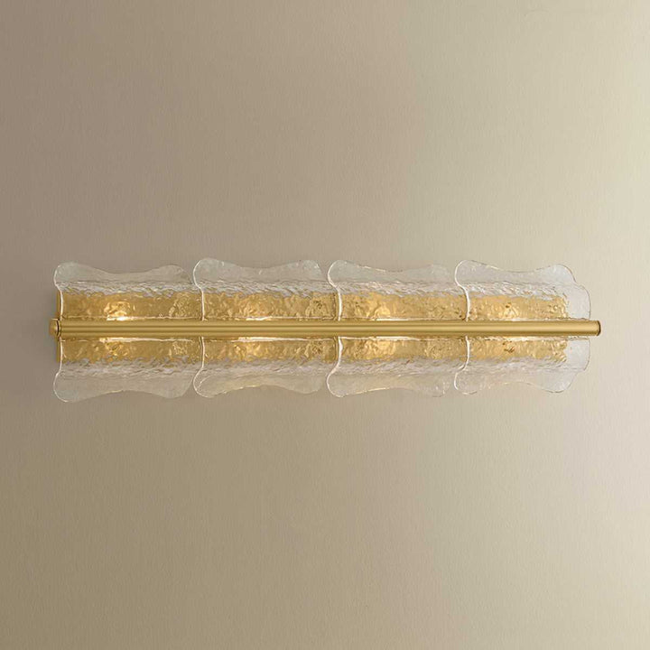 Fosterdale Four Light Wall Sconce in Aged Brass Hudson Valley Canada