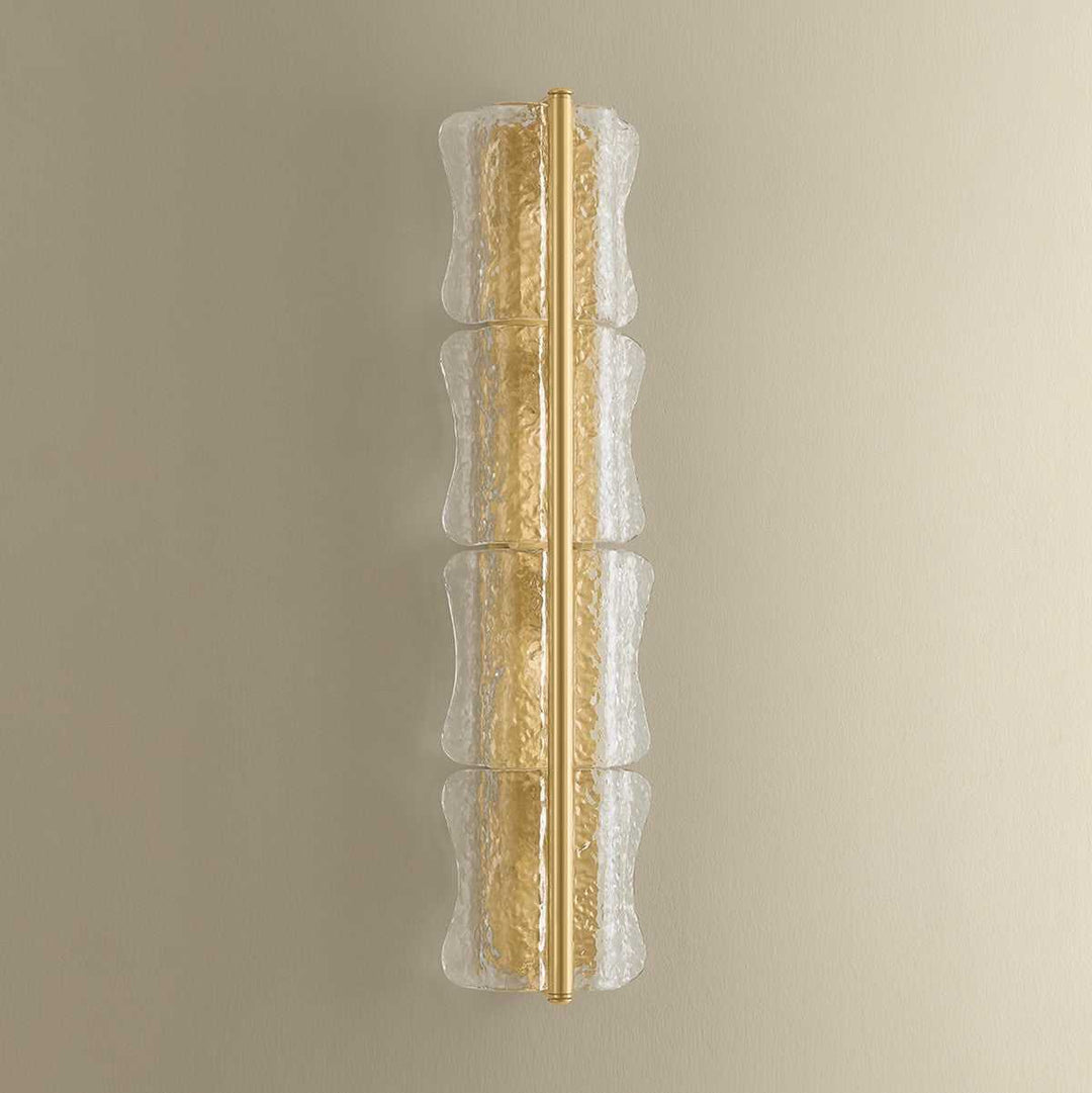 Fosterdale Four Light Wall Sconce in Aged Brass Hudson Valley Canada