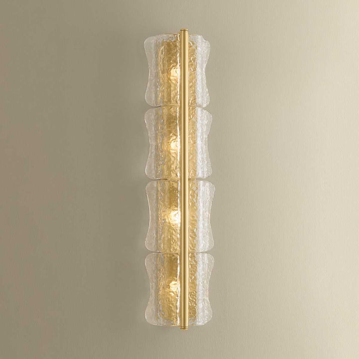 Fosterdale Four Light Wall Sconce in Aged Brass Hudson Valley Canada
