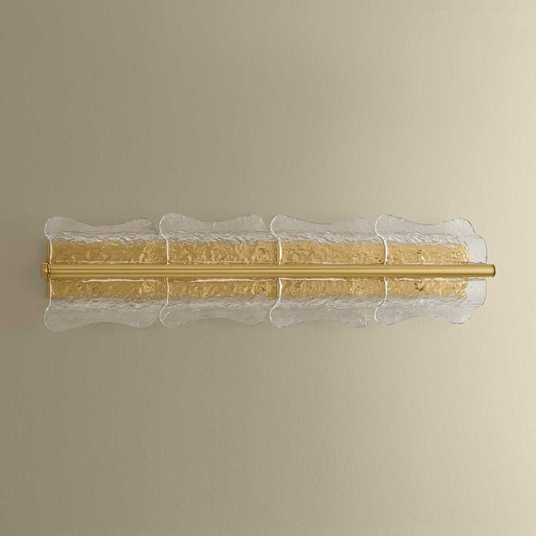 Fosterdale Four Light Wall Sconce in Aged Brass Hudson Valley Canada