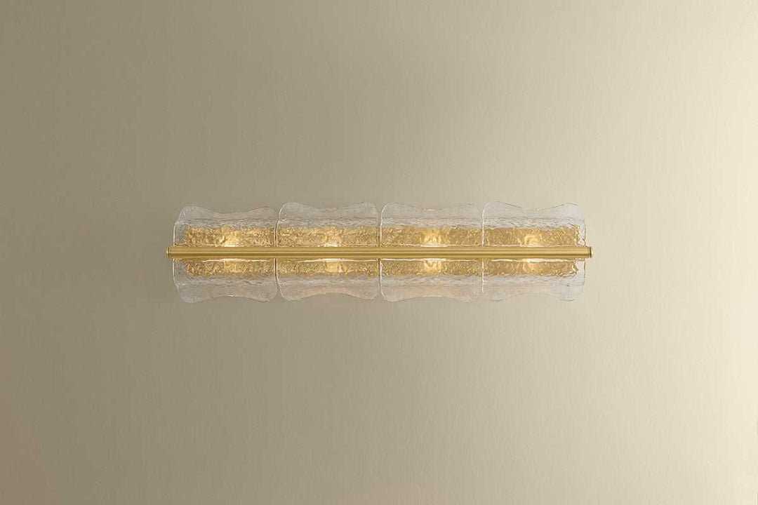 Fosterdale Four Light Wall Sconce in Aged Brass Hudson Valley Canada