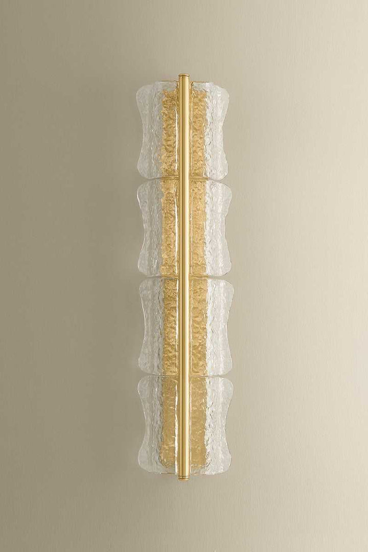 Fosterdale Four Light Wall Sconce in Aged Brass Hudson Valley Canada