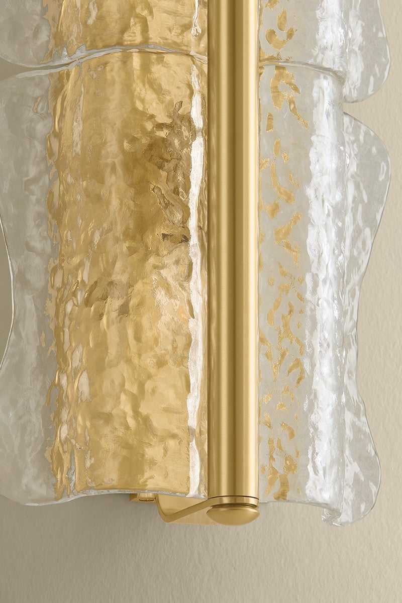 Fosterdale Four Light Wall Sconce in Aged Brass Hudson Valley Canada