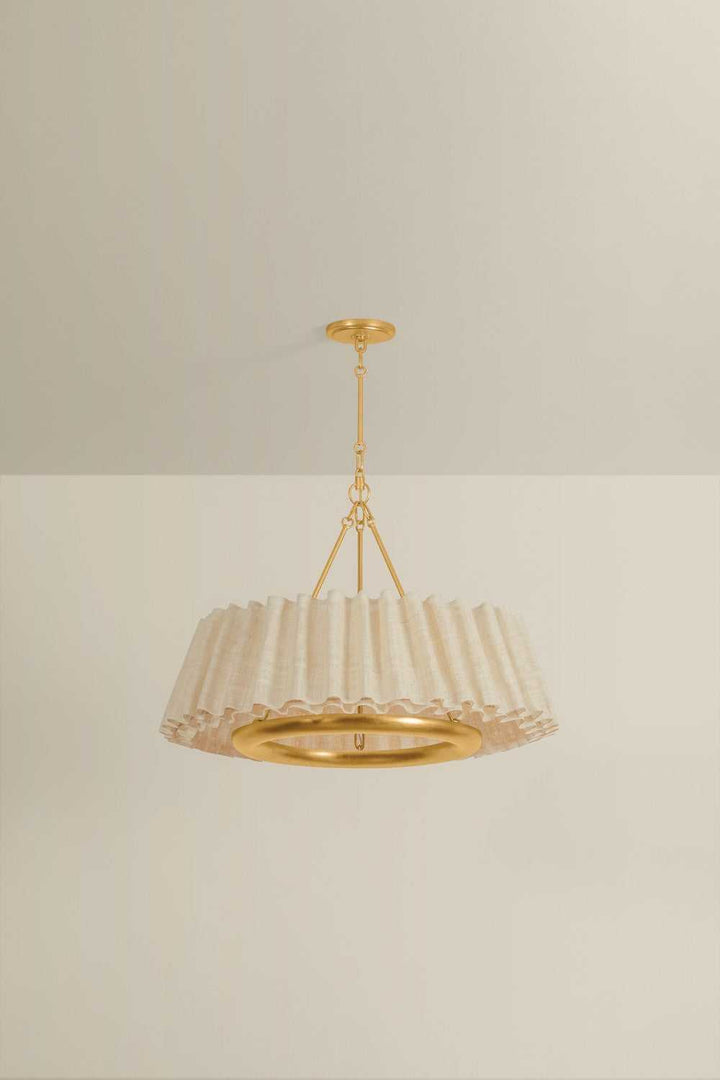 Beechford LED Chandelier in Vintage Gold Leaf Hudson Valley Canada