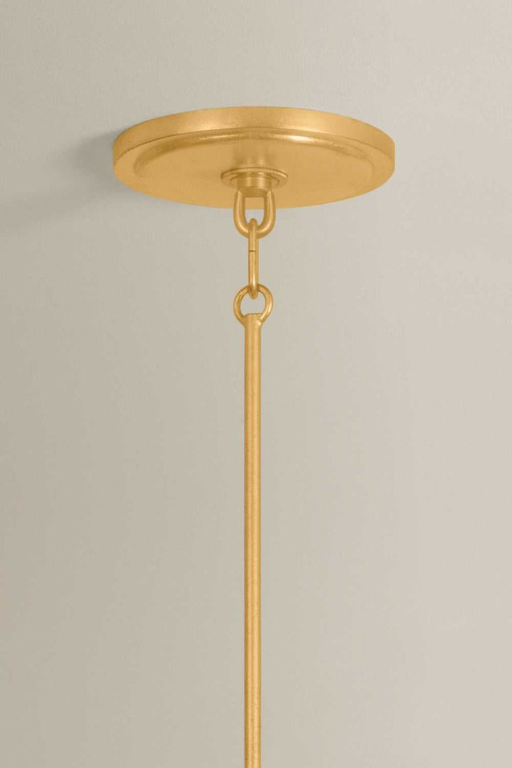 Beechford LED Chandelier in Vintage Gold Leaf Hudson Valley Canada