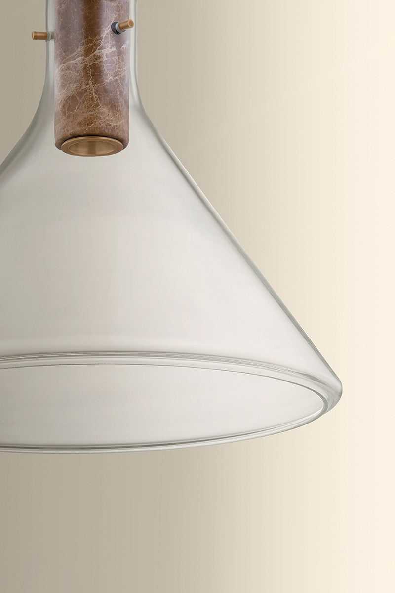 West Hill One Light Pendant in Patina Brass Hudson Valley Canada