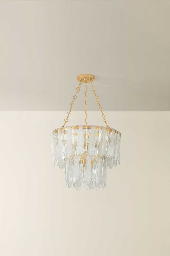 Tappan Five Light Chandelier in Vintage Gold Leaf Hudson Valley Canada