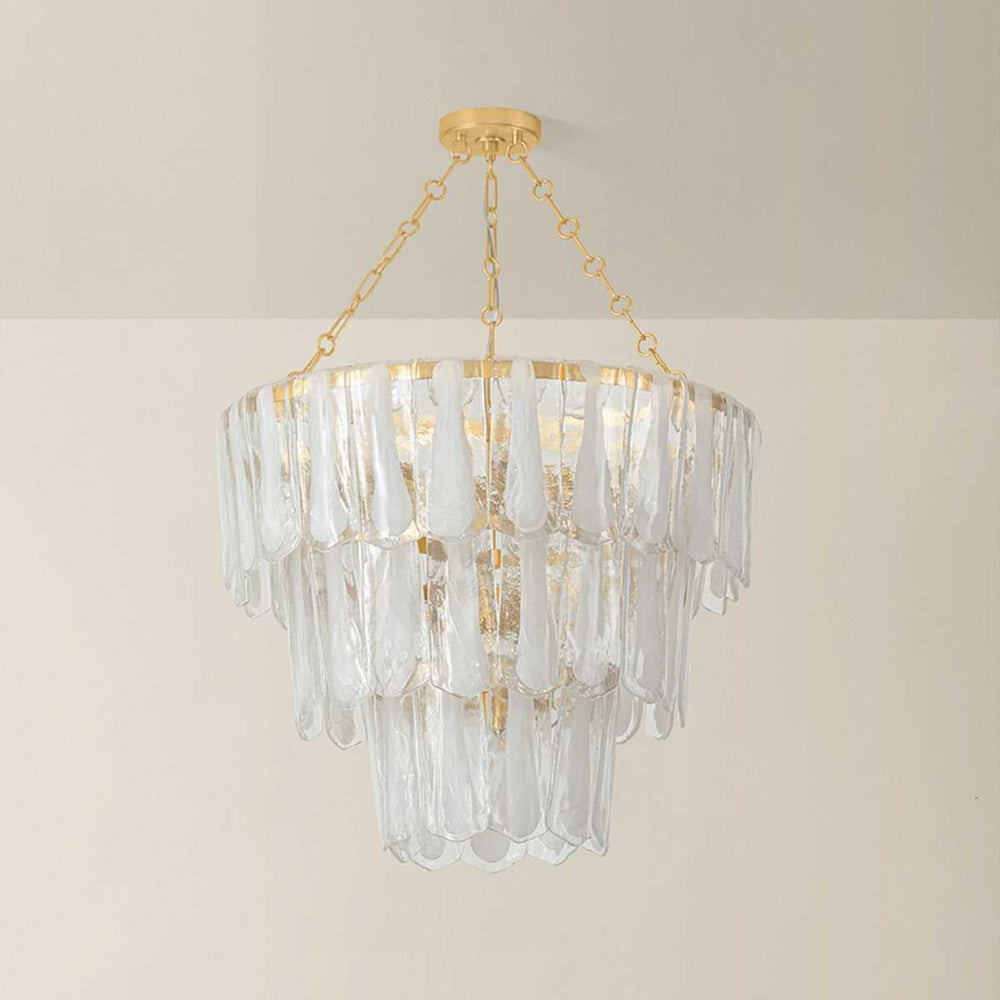 Tappan 13 Light Chandelier in Vintage Gold Leaf Hudson Valley Canada