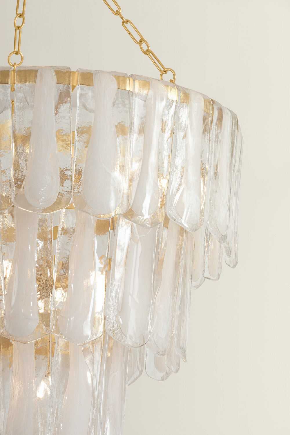 Tappan 21 Light Chandelier in Vintage Gold Leaf Hudson Valley Canada