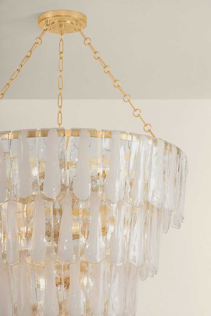 Tappan 21 Light Chandelier in Vintage Gold Leaf Hudson Valley Canada