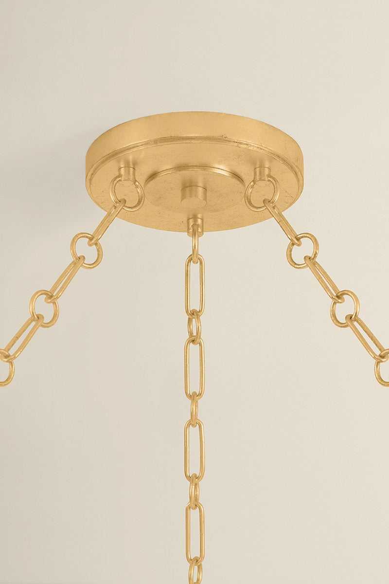 Tappan 21 Light Chandelier in Vintage Gold Leaf Hudson Valley Canada