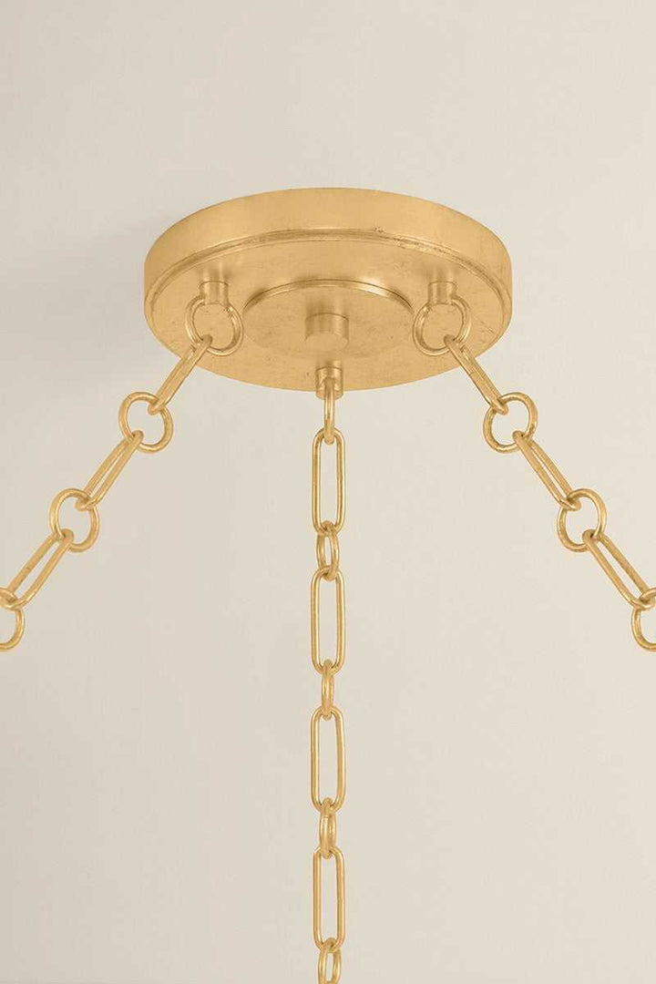 Tappan 21 Light Chandelier in Vintage Gold Leaf Hudson Valley Canada