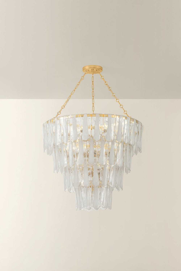 Tappan 21 Light Chandelier in Vintage Gold Leaf Hudson Valley Canada