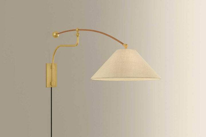Sylva One Light Wall Sconce in Aged Brass Hudson Valley Canada