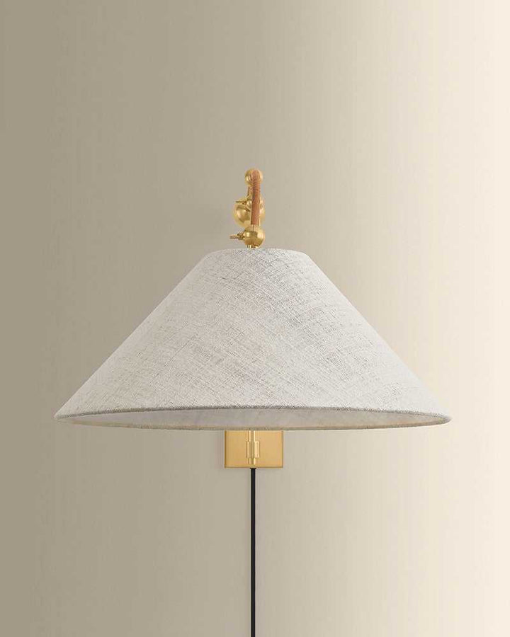 Sylva One Light Wall Sconce in Aged Brass Hudson Valley Canada