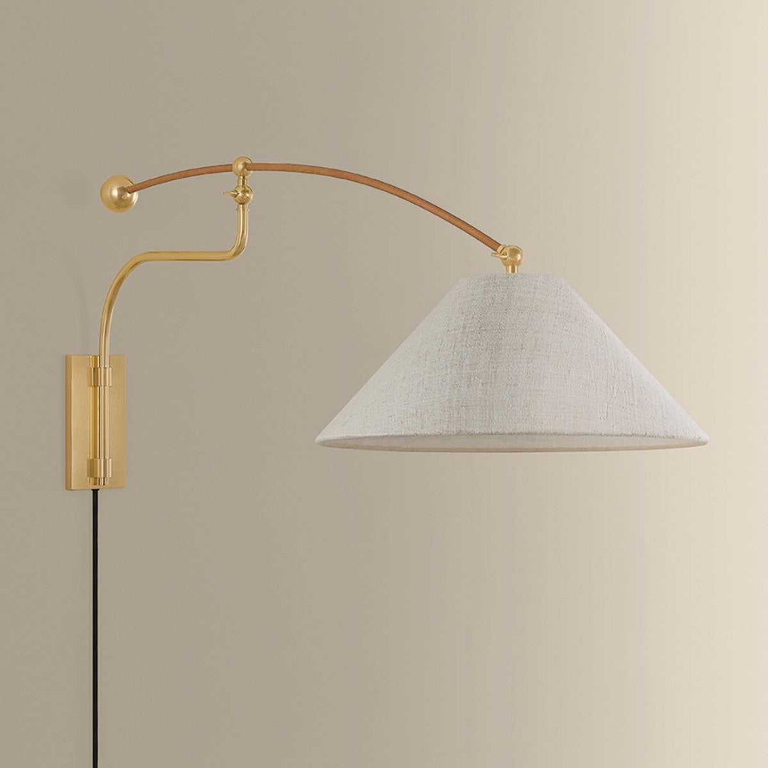 Sylva One Light Wall Sconce in Aged Brass Hudson Valley Canada