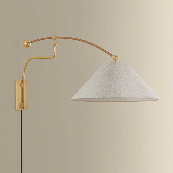 Sylva One Light Wall Sconce in Aged Brass Hudson Valley Canada