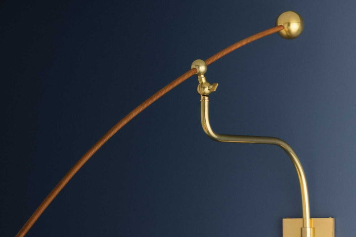 Sylva One Light Wall Sconce in Aged Brass Hudson Valley Canada