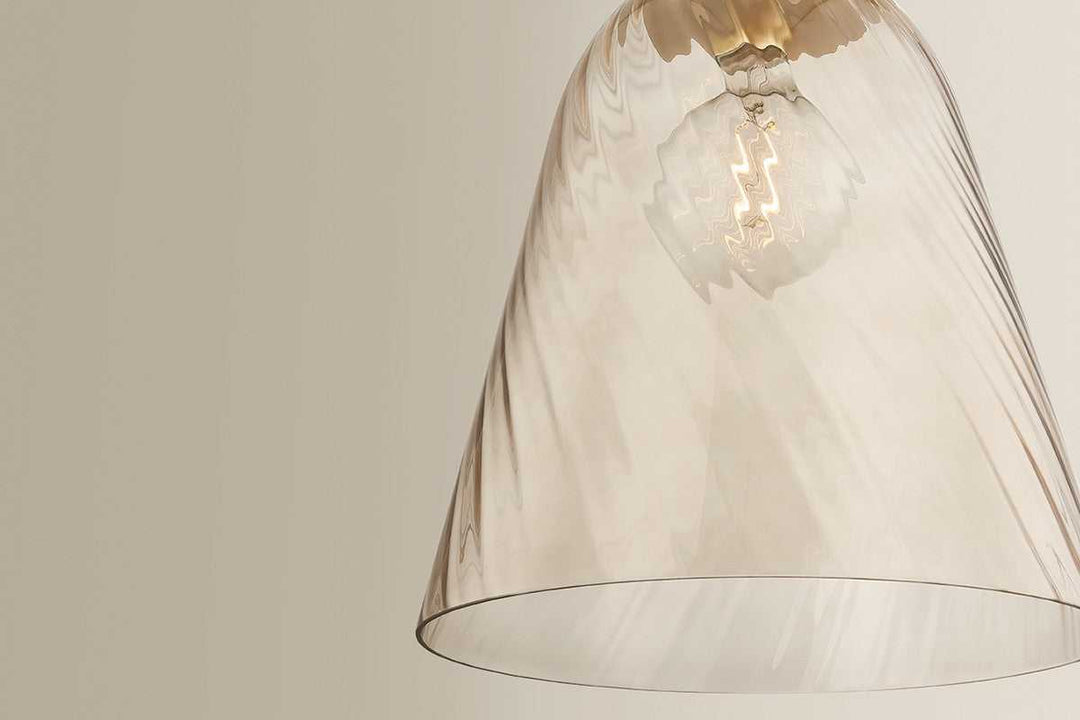 Bleecker One Light Pendant in Aged Brass Hudson Valley Canada