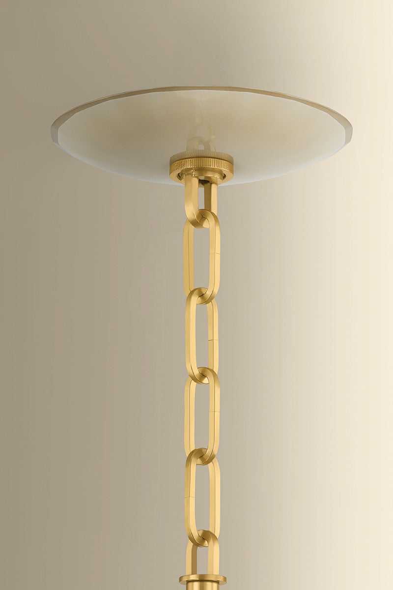 Nevins One Light Pendant in Aged Brass Hudson Valley Canada