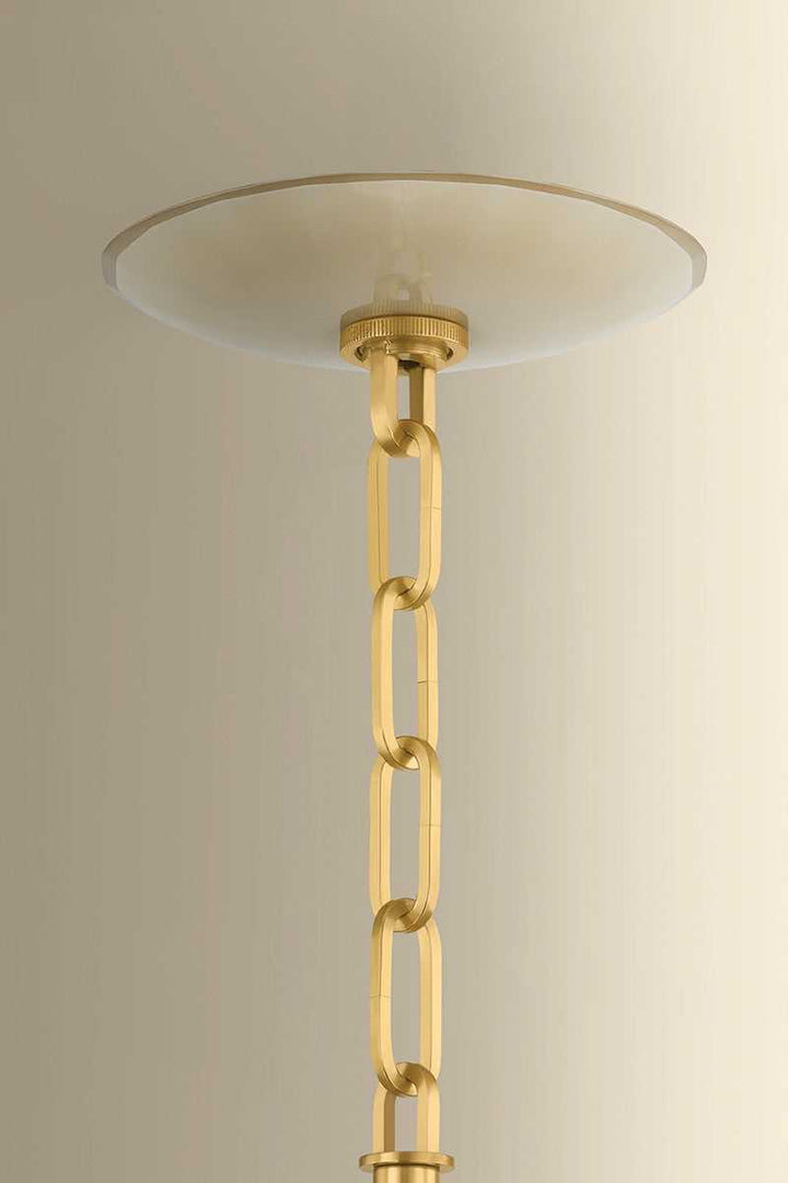Nevins One Light Pendant in Aged Brass Hudson Valley Canada