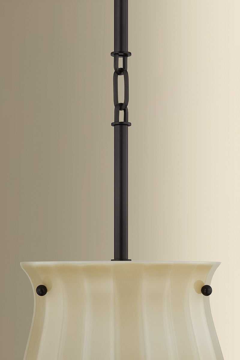 Nevins One Light Pendant in Distressed Bronze Hudson Valley Canada