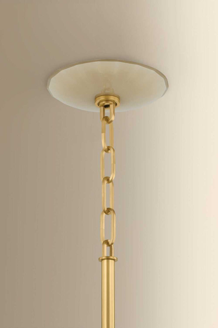 Nevins One Light Pendant in Aged Brass Hudson Valley Canada