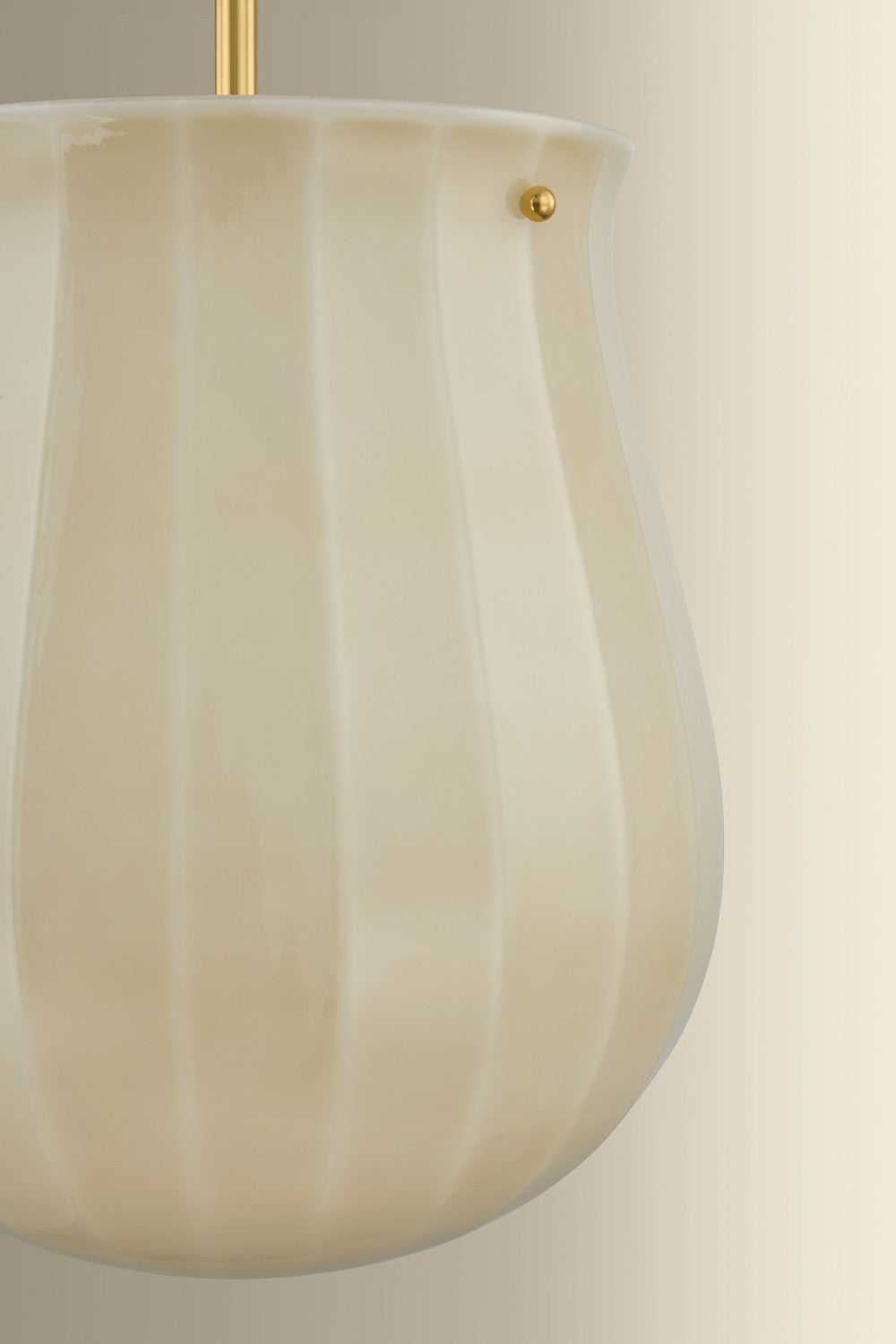 Nevins One Light Pendant in Aged Brass Hudson Valley Canada