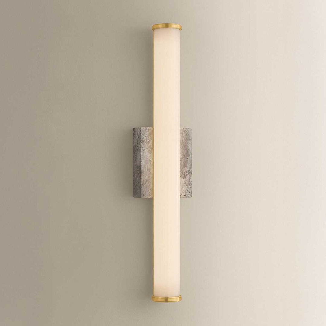 Stony Point LED Wall Sconce in Aged Brass Hudson Valley Canada
