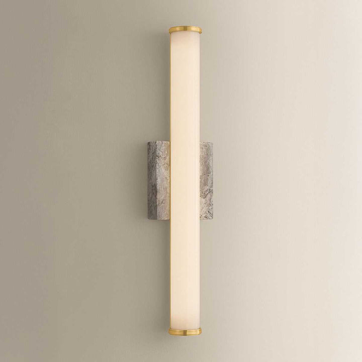 Stony Point LED Wall Sconce in Aged Brass Hudson Valley Canada