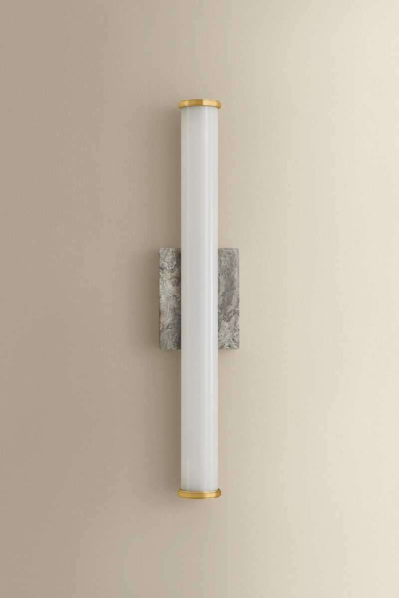 Stony Point LED Wall Sconce in Aged Brass Hudson Valley Canada