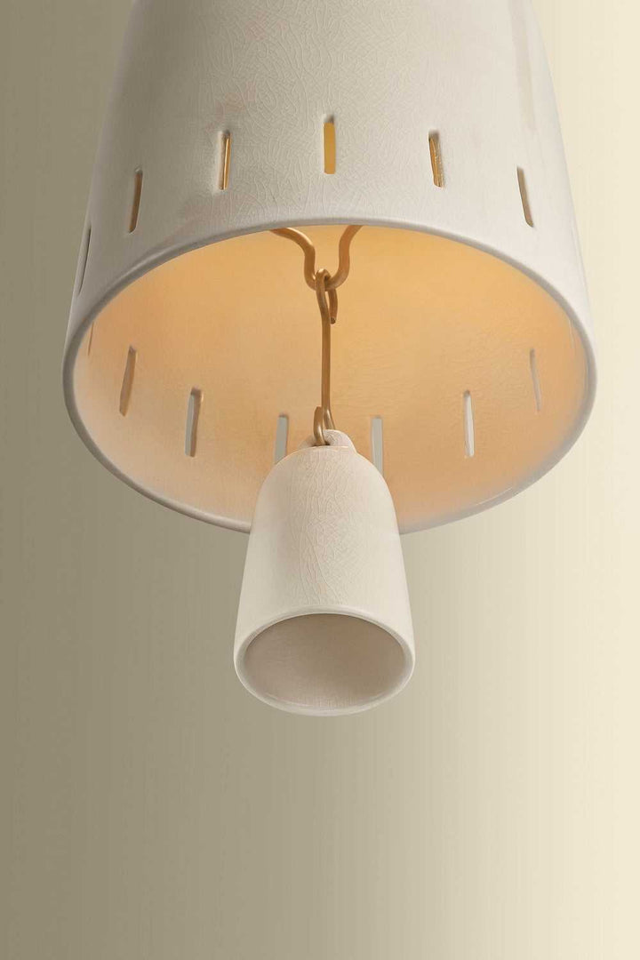 Omi Three Light Chandelier in Patina Brass Hudson Valley Canada