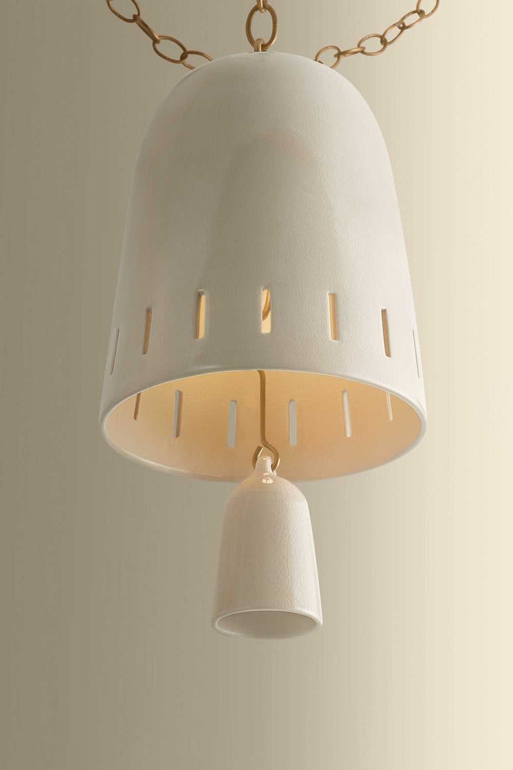 Omi Three Light Chandelier in Patina Brass Hudson Valley Canada