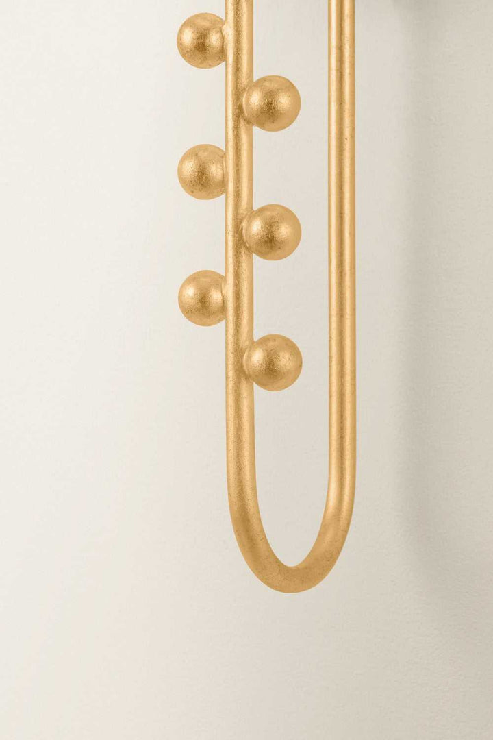 Pine Hills One Light Wall Sconce in Vintage Gold Leaf Hudson Valley Canada
