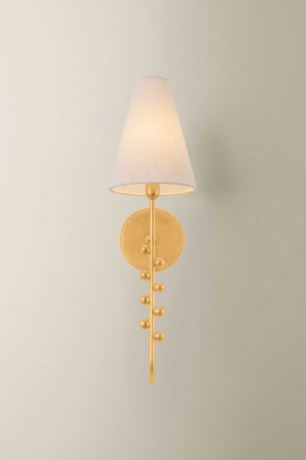 Pine Hills One Light Wall Sconce in Vintage Gold Leaf Hudson Valley Canada