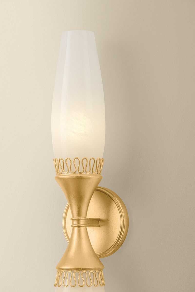 Pennebrook Two Light Wall Sconce in Vintage Gold Leaf Hudson Valley Canada
