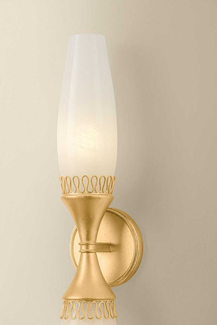 Pennebrook Two Light Wall Sconce in Vintage Gold Leaf Hudson Valley Canada