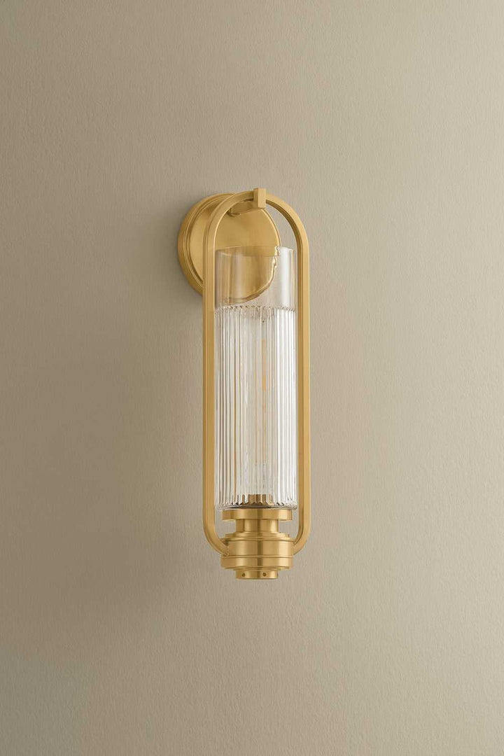 Binnewater One Light Wall Sconce in Aged Brass Hudson Valley Canada