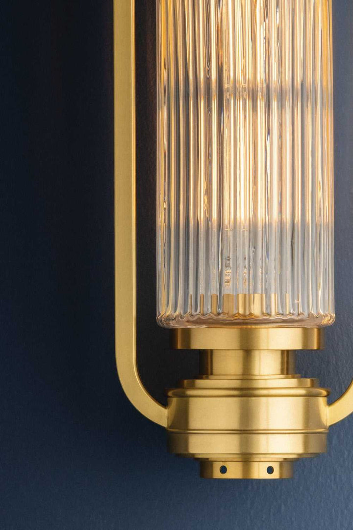 Binnewater One Light Wall Sconce in Aged Brass Hudson Valley Canada