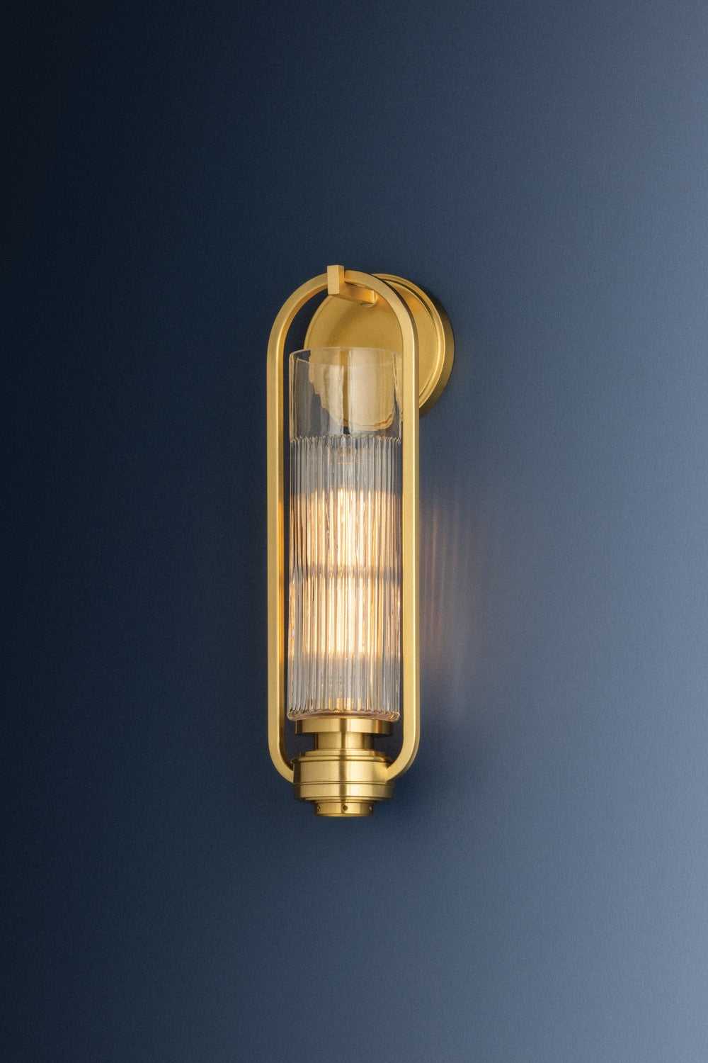 Binnewater One Light Wall Sconce in Aged Brass Hudson Valley Canada