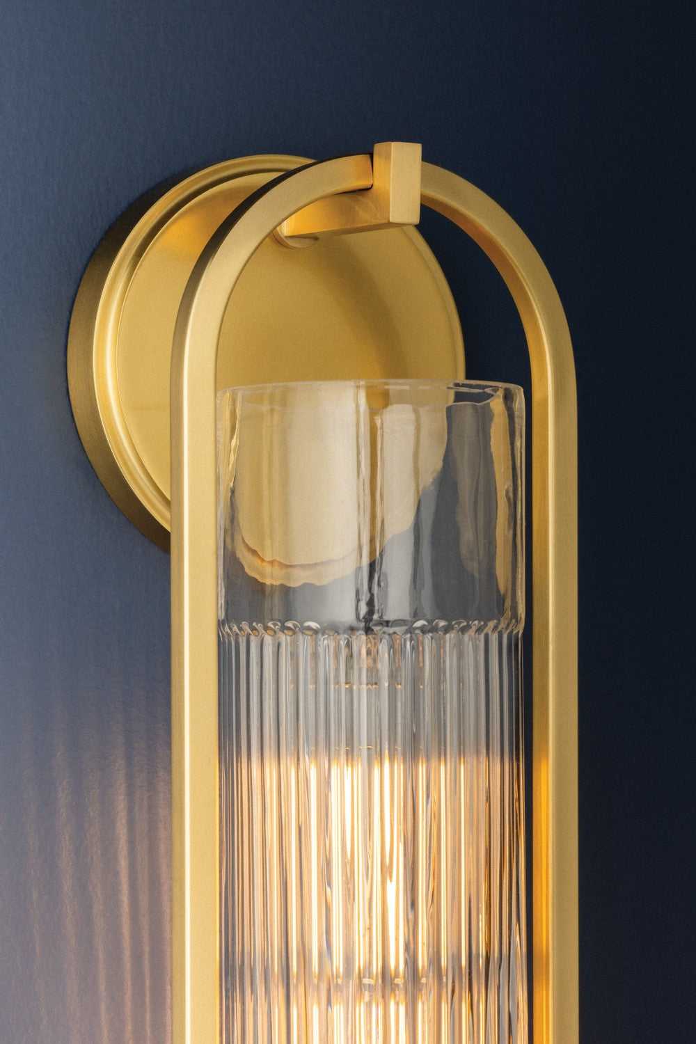 Binnewater One Light Wall Sconce in Aged Brass Hudson Valley Canada