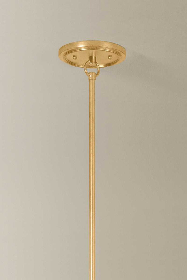 Dekalb Three Light Chandelier in Vintage Gold Leaf Hudson Valley Canada