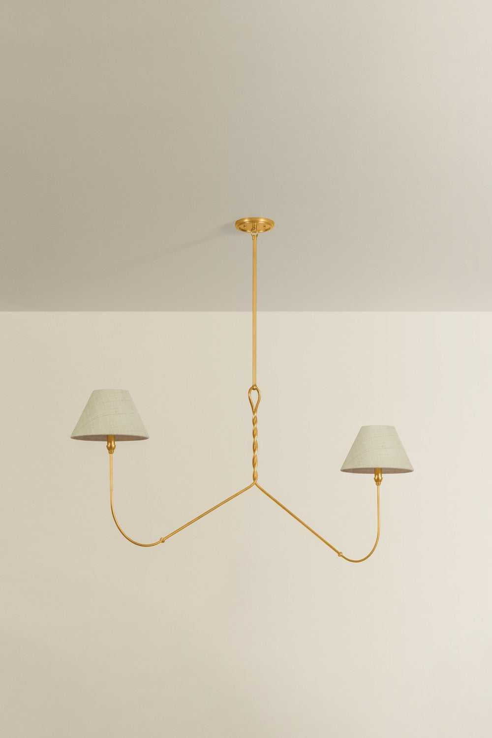 Dekalb Two Light Linear in Vintage Gold Leaf Hudson Valley Canada