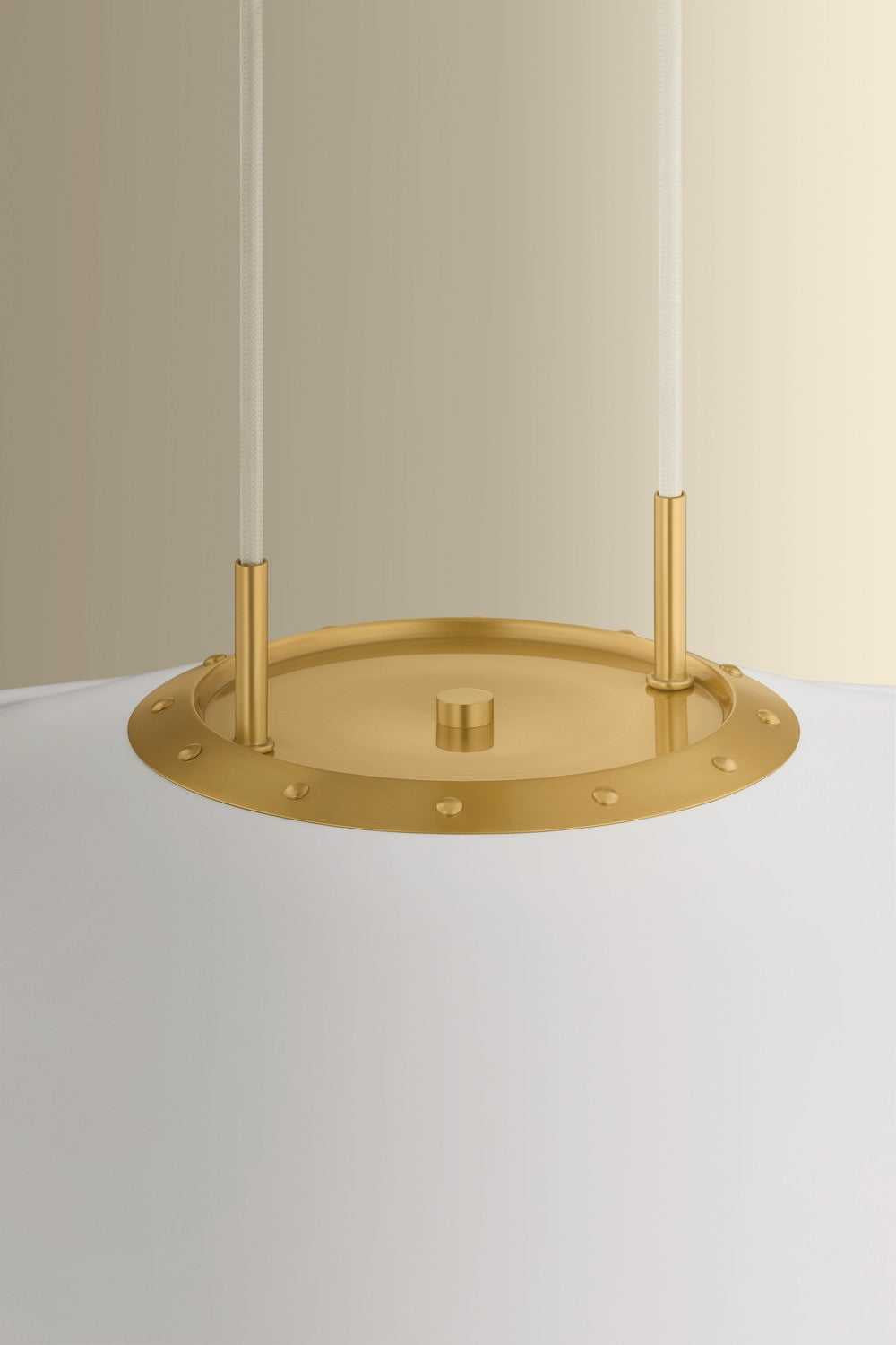 Emmons LED Pendant in Aged Brass Hudson Valley Canada