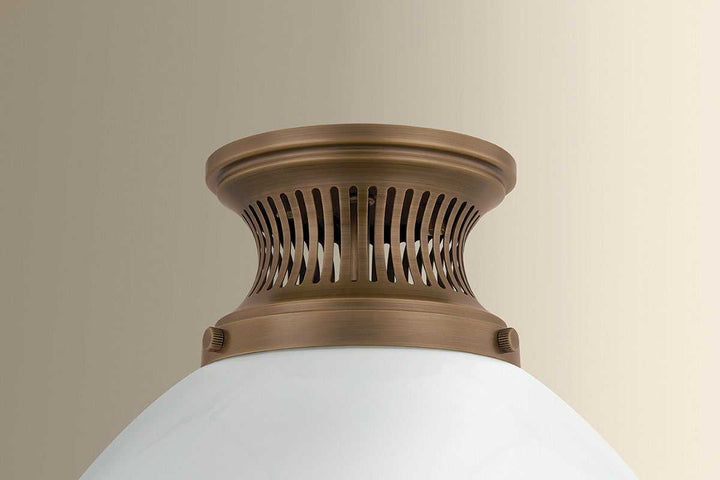 Bruceville One Light Flush Mount in Historic Bronze Hudson Valley Canada