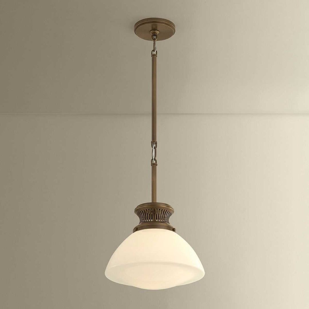 Bruceville One Light Pendant in Historic Bronze Hudson Valley Canada